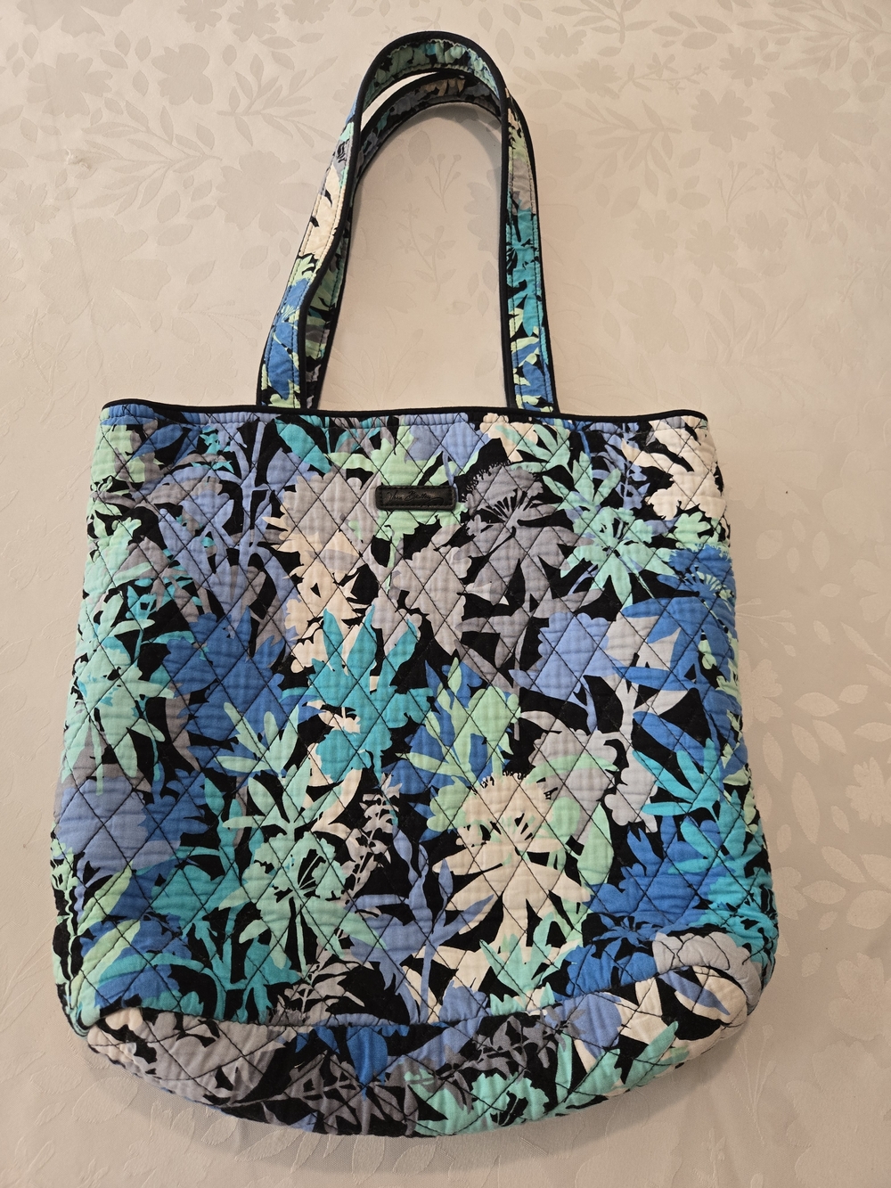 Vera Bradley Quilted Essentials Tote Bag - Retired Camofloral Pattern